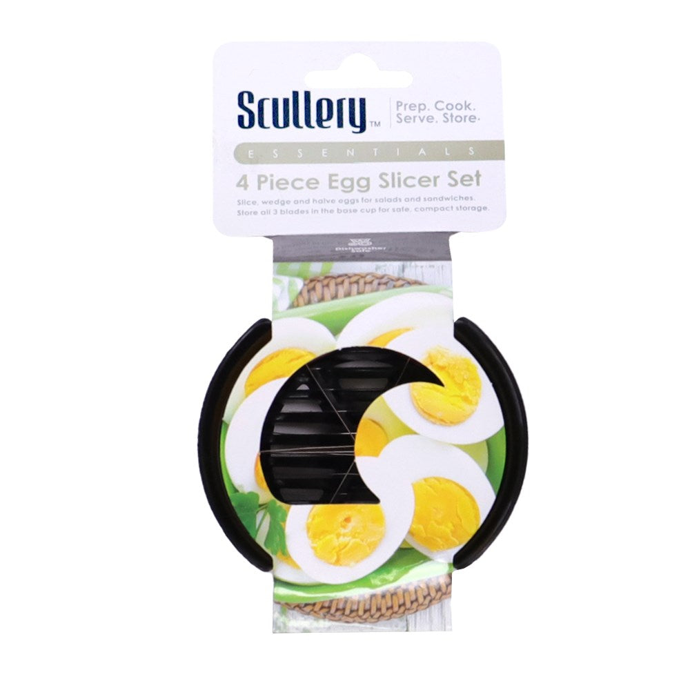 Scullery Essentials 4 Piece Egg Slicer Set