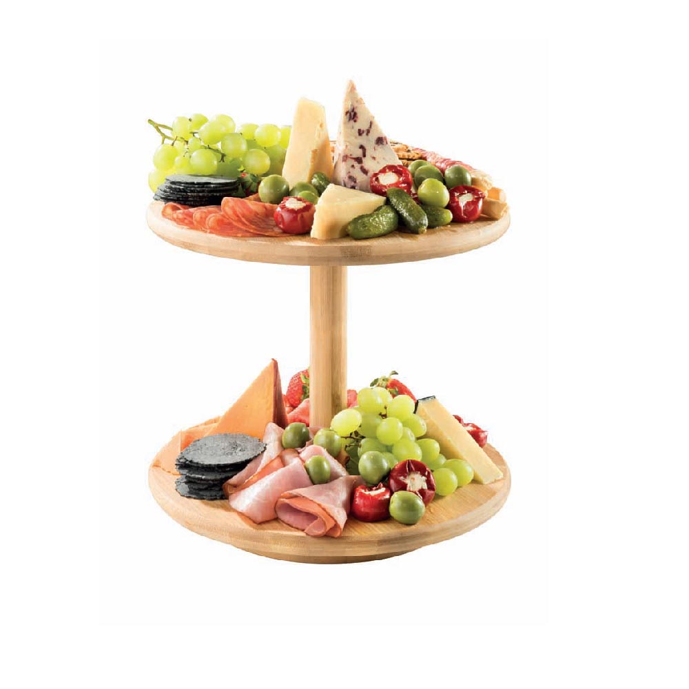 Ambrosia Karira Two Tier Bamboo Lazy Susan 30cm