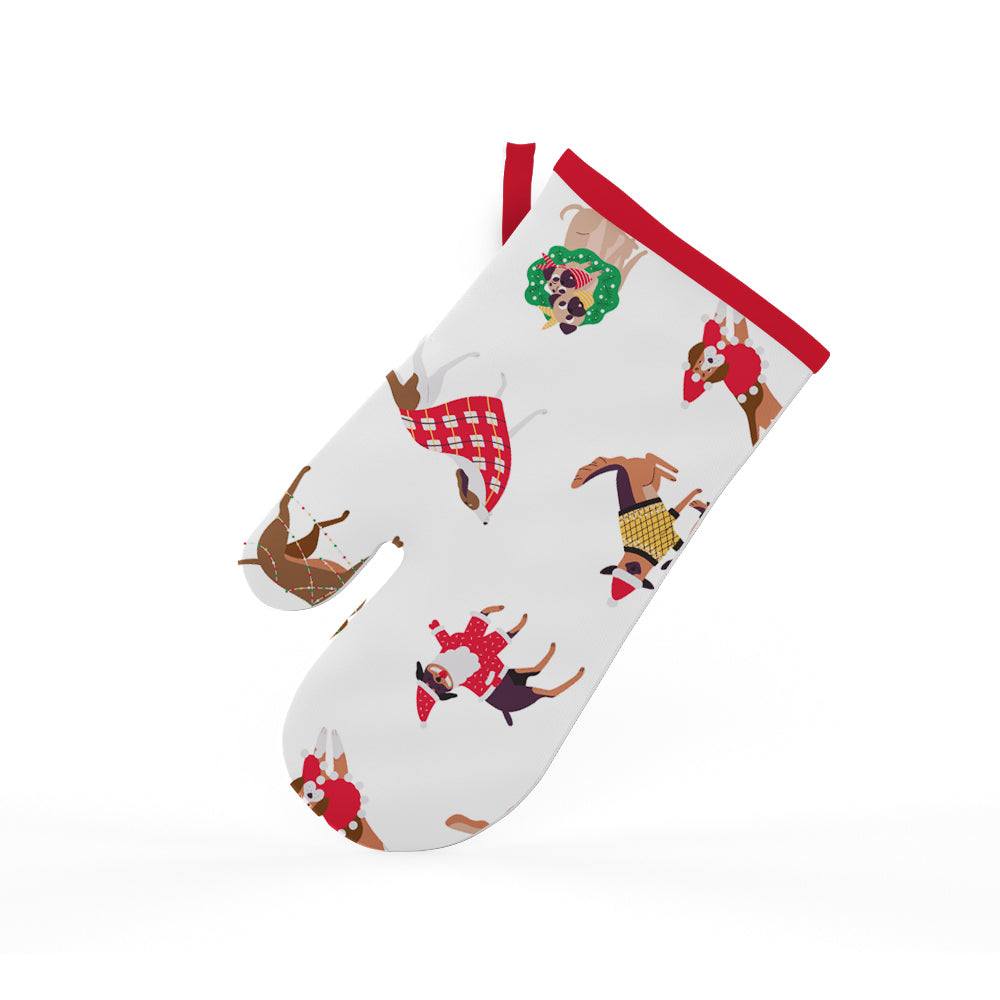 Ambrosia Santas Workshop IV Set of 2 Oven Glove