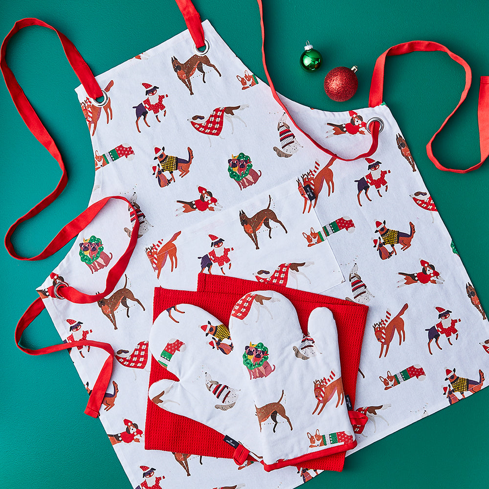 Ambrosia Santas Workshop IV Set of 2 Oven Glove