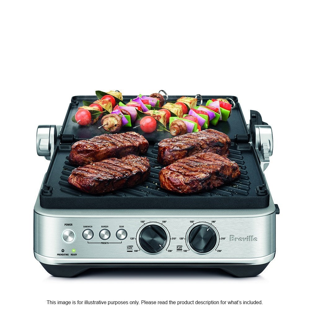 Breville Sear & Press Grill 42 x 26 x 39.4cm Brushed Stainless Steel