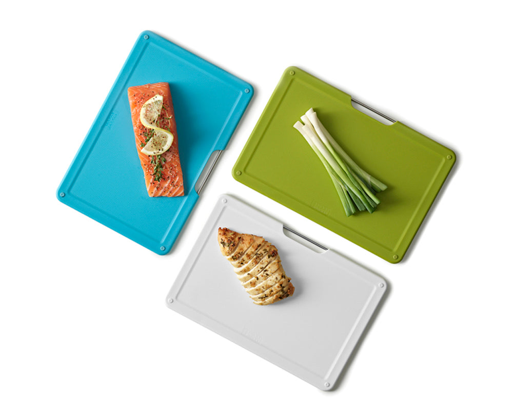 Joseph Joseph Folio Slim 3 Piece Under-Shelf Chopping Board Set
