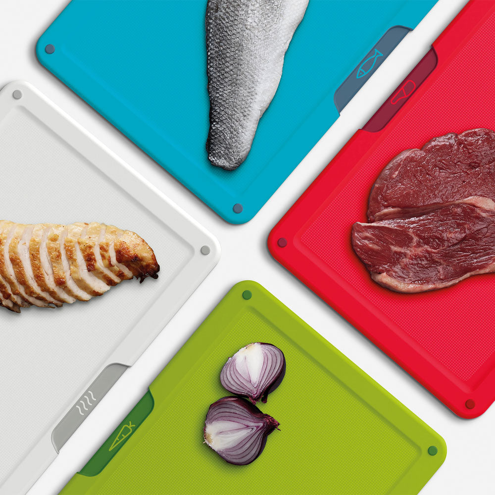 Joseph Joseph Folio Icon 4 Piece Chopping Board Set with Storage Case