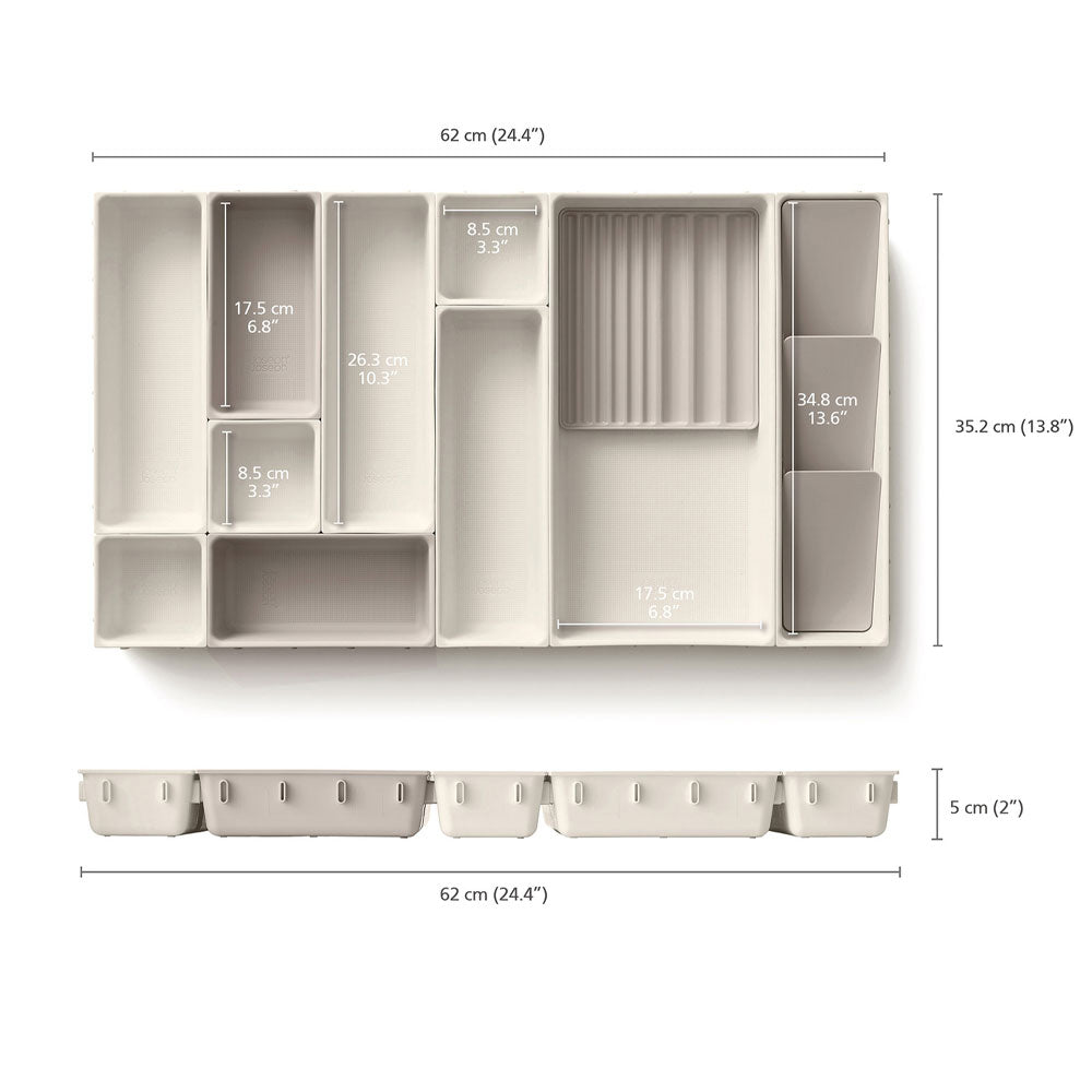 Joseph Joseph Viva 12 Piece Makeup Drawer Organiser Set