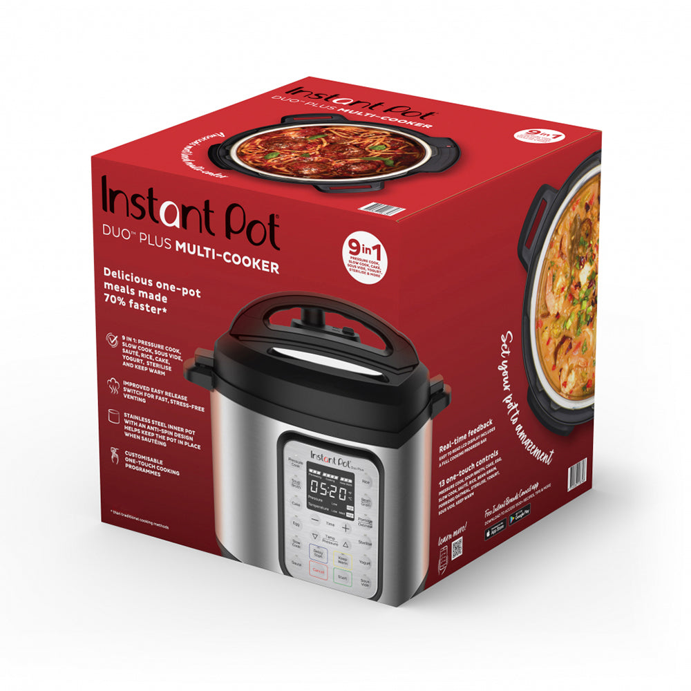 Instant Pot DUO Plus Stainless Steel Multi Cooker 3L
