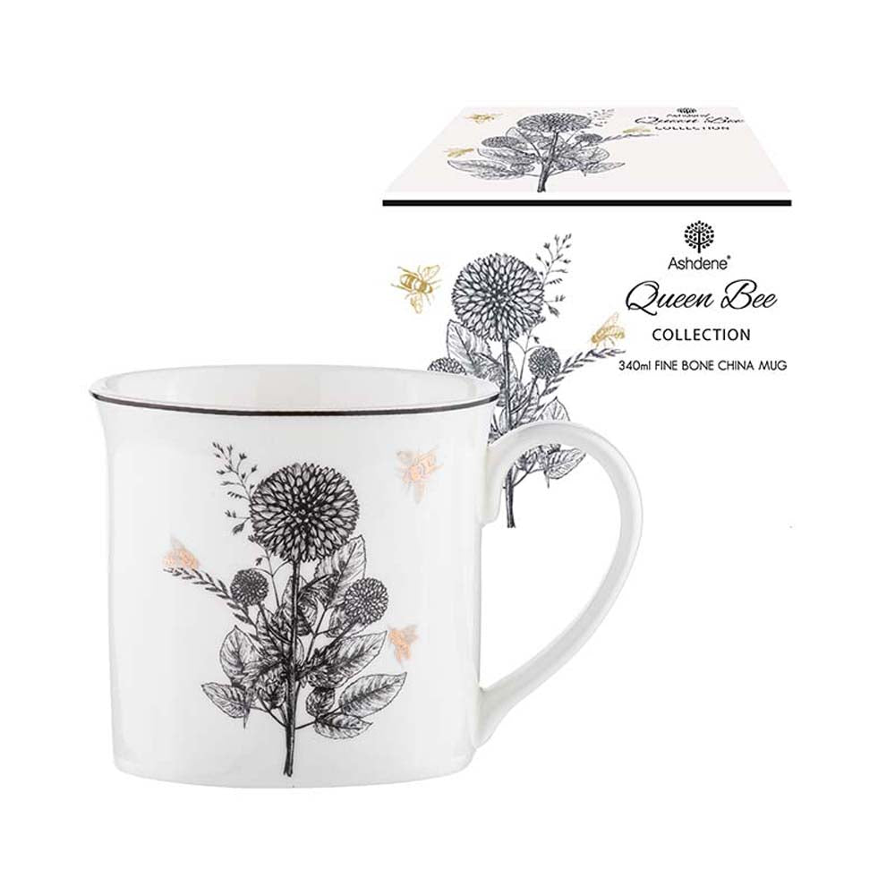 Ashdene Queen Bee Wide Flare Mug 260ml