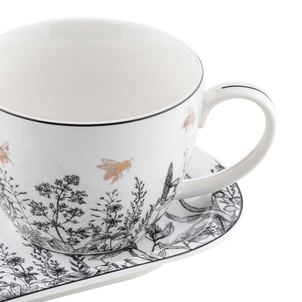 Ashdene Queen Bee Mug & Plate Set 500ml