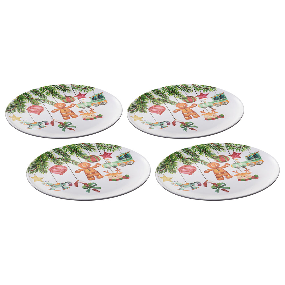 Ashdene Hanging out for Christmas Set of 4 Plates