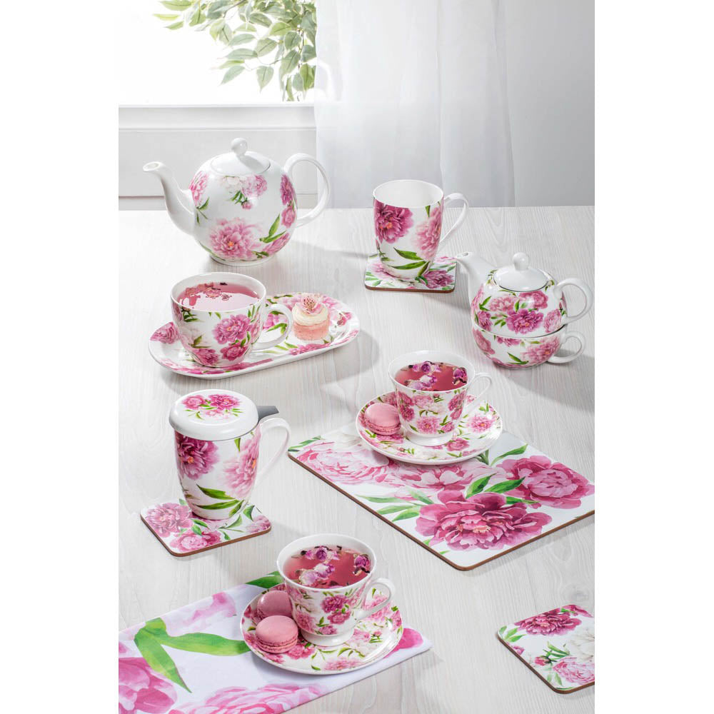 Ashdene Rose Delight 4 Piece Cup & Saucer Set