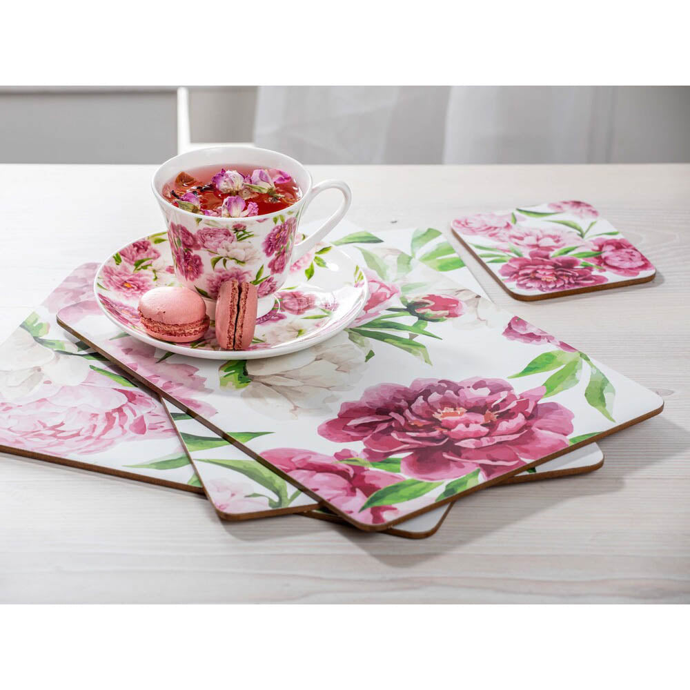 Ashdene Rose Delight 4 Piece Cup & Saucer Set