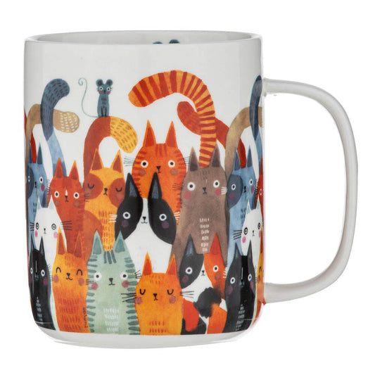 Ashdene Quirky Cats Mug 400ml