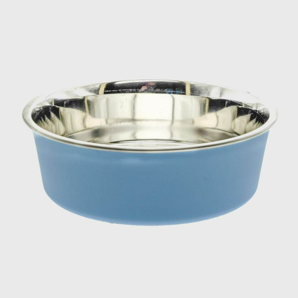 Loving Pets Bella Dog Bowl Plain Murano Blue