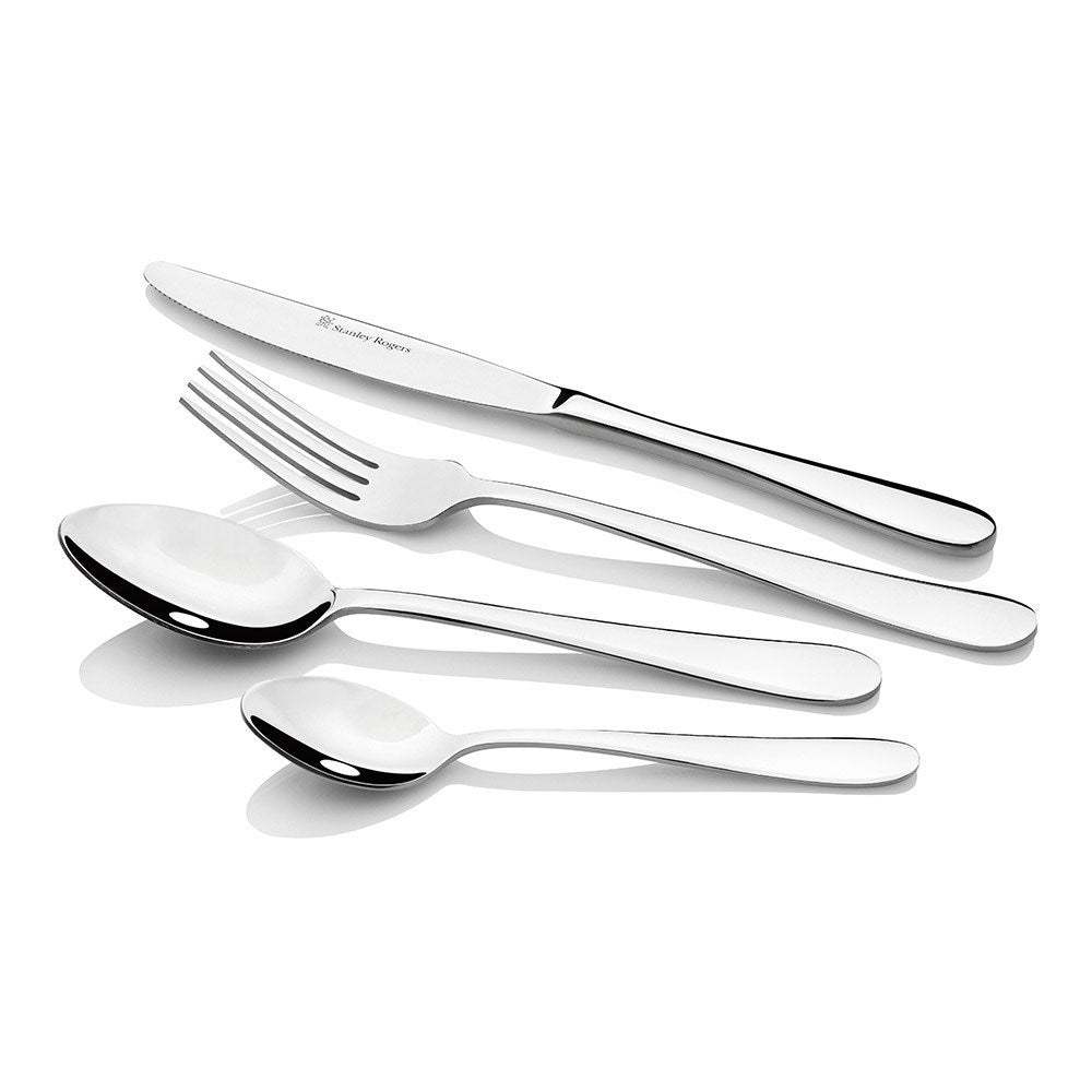 Stanley Rogers Albany Stainless Steel 40-Piece Cutlery Set with Triple Riveted Steak Knives