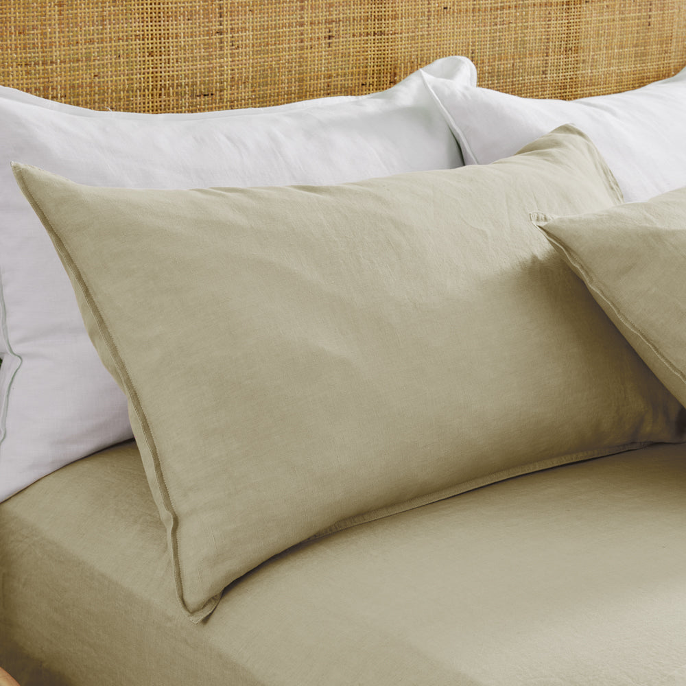 MyHouse Pure European Linen Pillowcase Pair