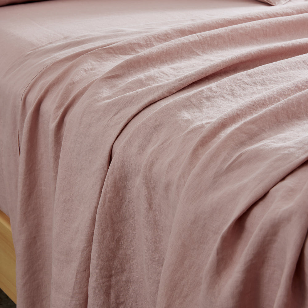MyHouse Pure European Linen Flat Sheet