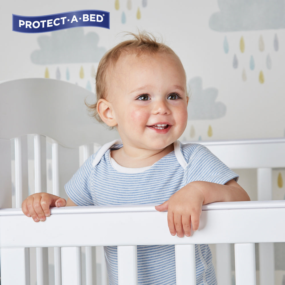Protect-A-Bed Infant Cotton Terry Cot Fitted Waterproof Mattress Protector