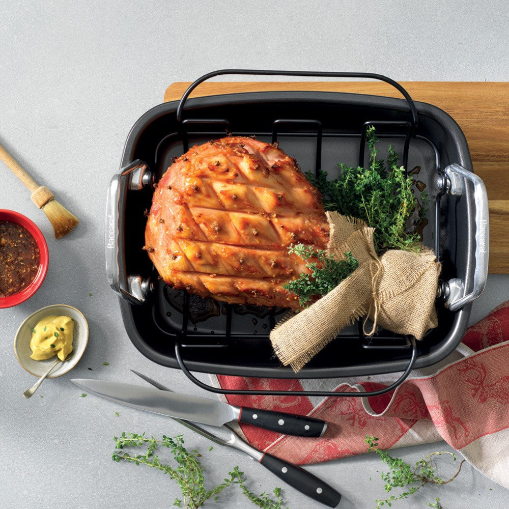 Baccarat Gourmet Non-Stick Carbon Steel Roaster with Rack 40cm