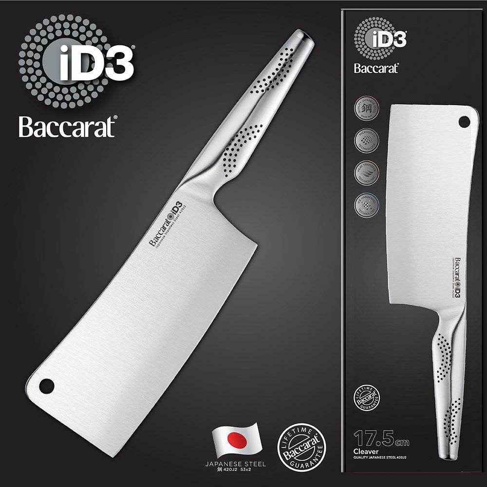 Baccarat iD3 Cleaver Knife 17.5cm King of the BBQ