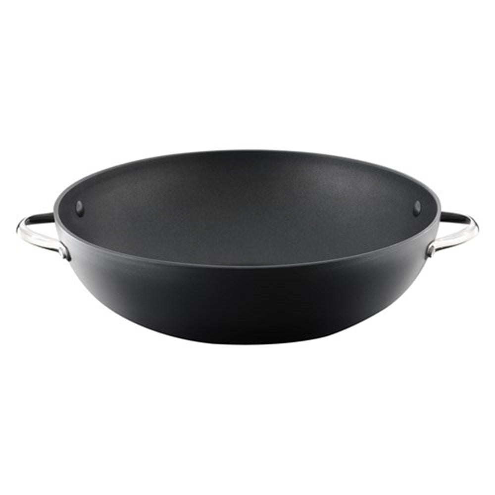 Baccarat iD3 Hard Anodised Non Stick Wok with Lid 36cm