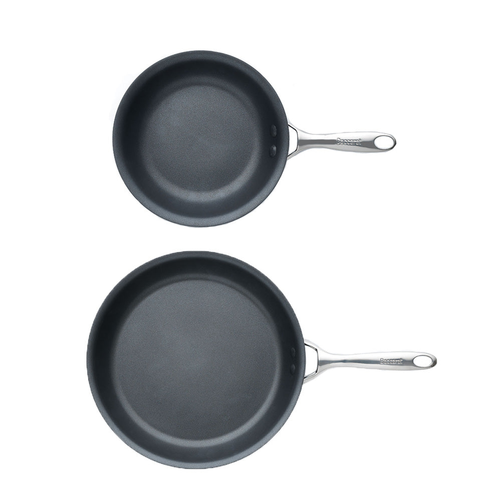 Baccarat iD3 Hard Anodised Non Stick Frypan Twin Pack 20cm & 30cm