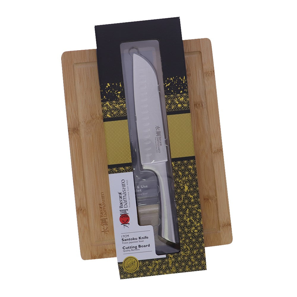 Baccarat Damashiro 17cm Santoku & 35cm Board