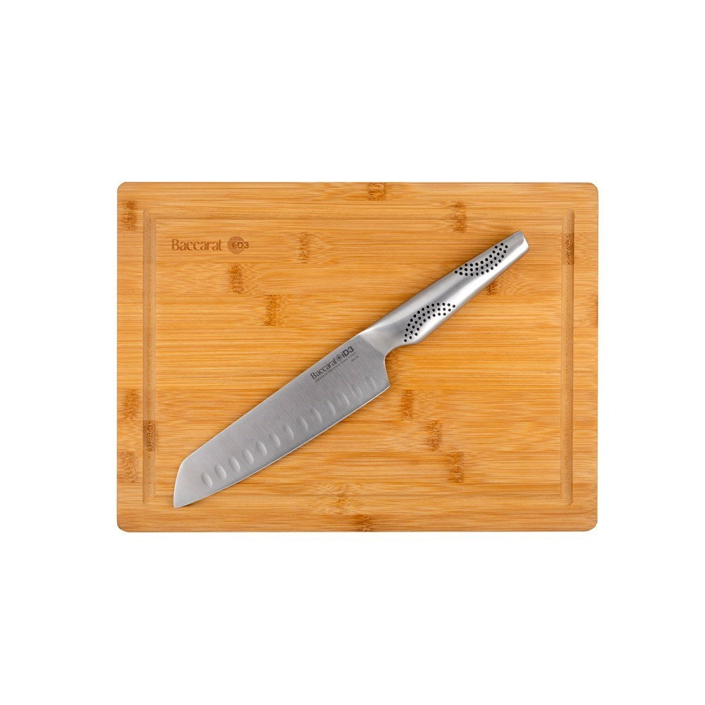 Personalisation For Baccarat iD3 Santoku Knife & Bamboo Chopping Board Set