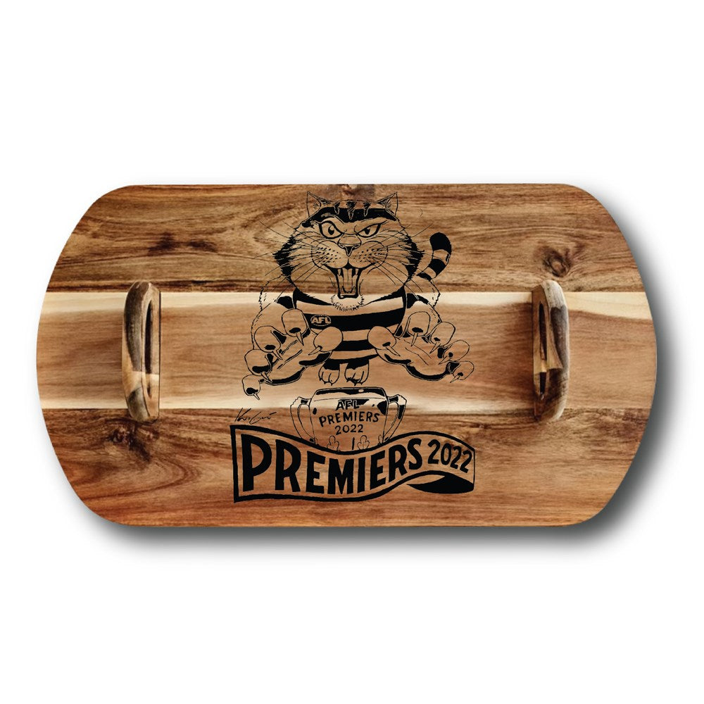Alex Liddy Acacia Serving Plank 60 x 33cm Geelong Grand Final Glory