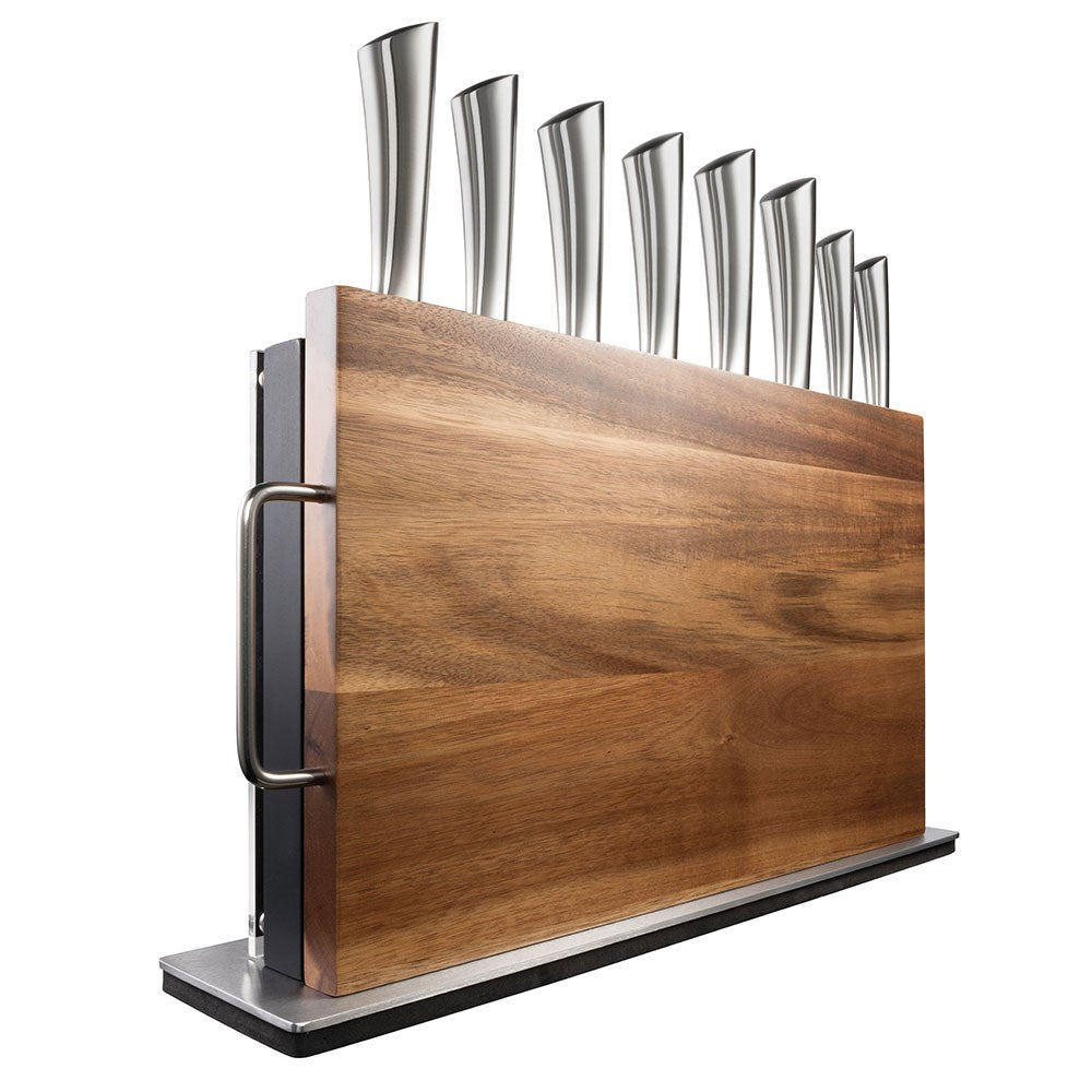 Personalisation For Baccarat Damashiro Bodo 10 Piece Japanese Steel Knife Block with Chopping Board