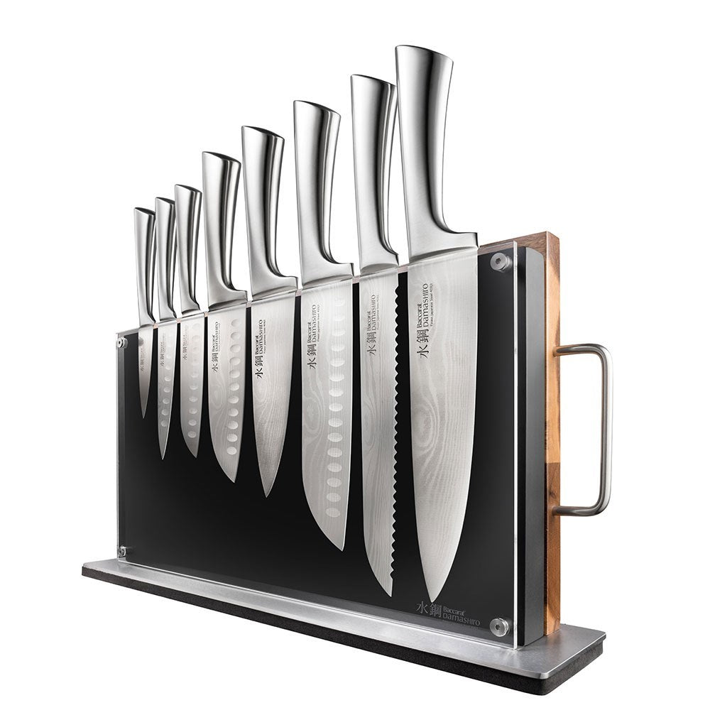 Personalisation For Baccarat Damashiro Bodo 10 Piece Japanese Steel Knife Block with Chopping Board