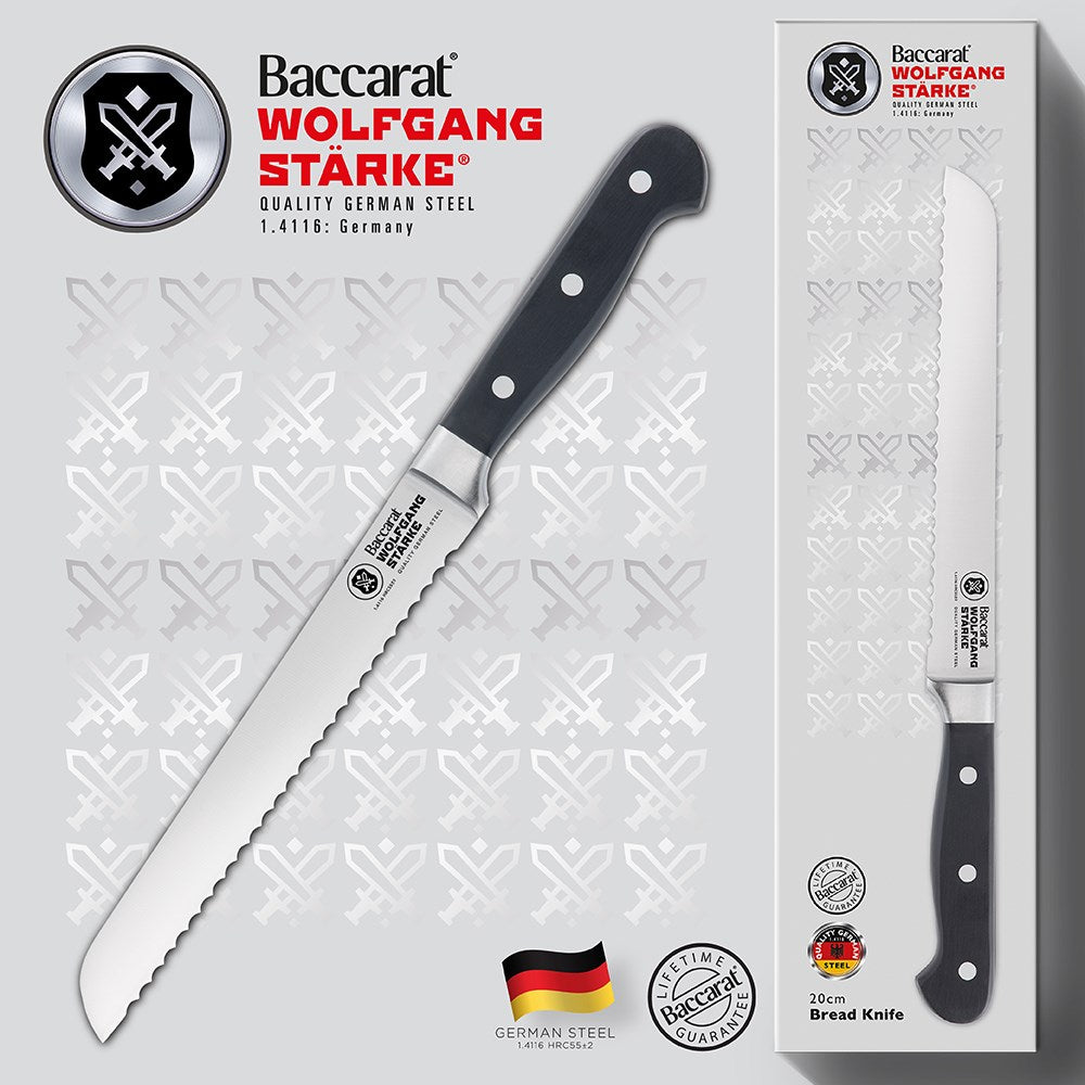 Baccarat WOLFGANG STARKE Stainless Steel Bread Knife 20cm