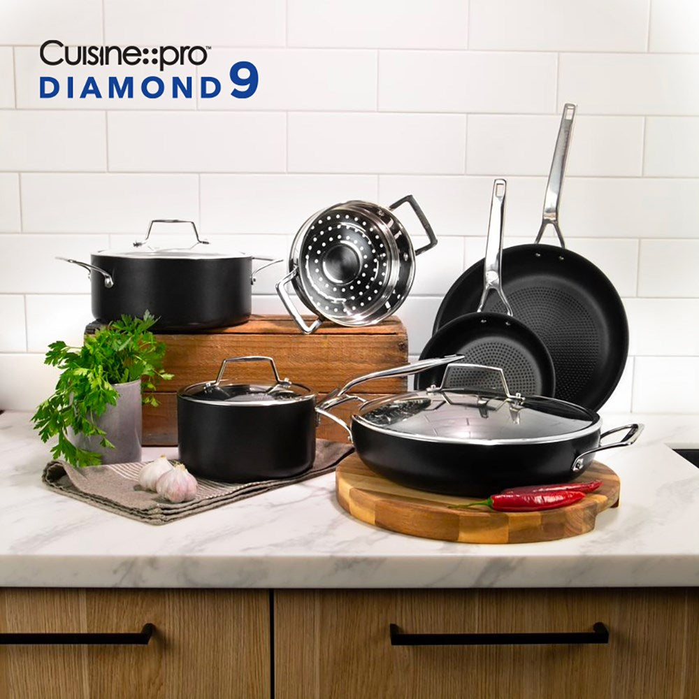 Cuisine::pro Diamond 9 Hard Anodised 6 Piece Cookware Set