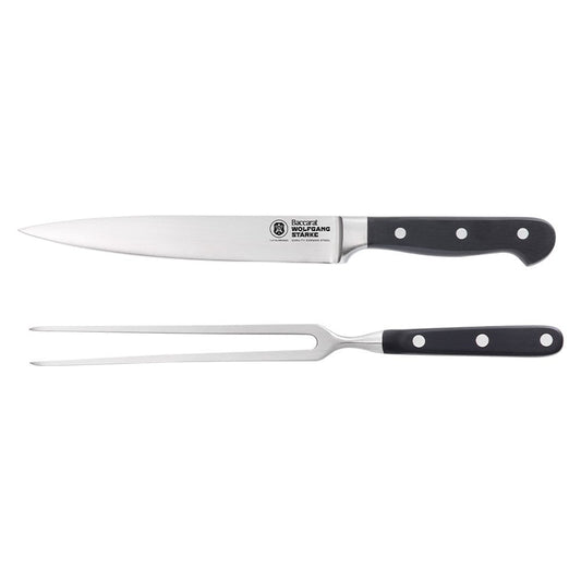 Baccarat WOLFGANG STARKE 2 Piece Stainless Steel Carving Set