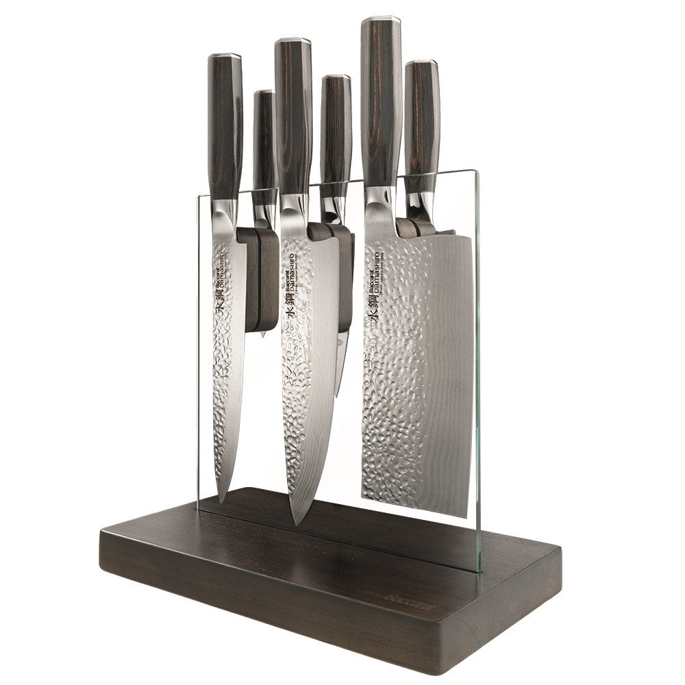 Baccarat Damashiro EMPEROR Hikari 7 Piece Knife Block