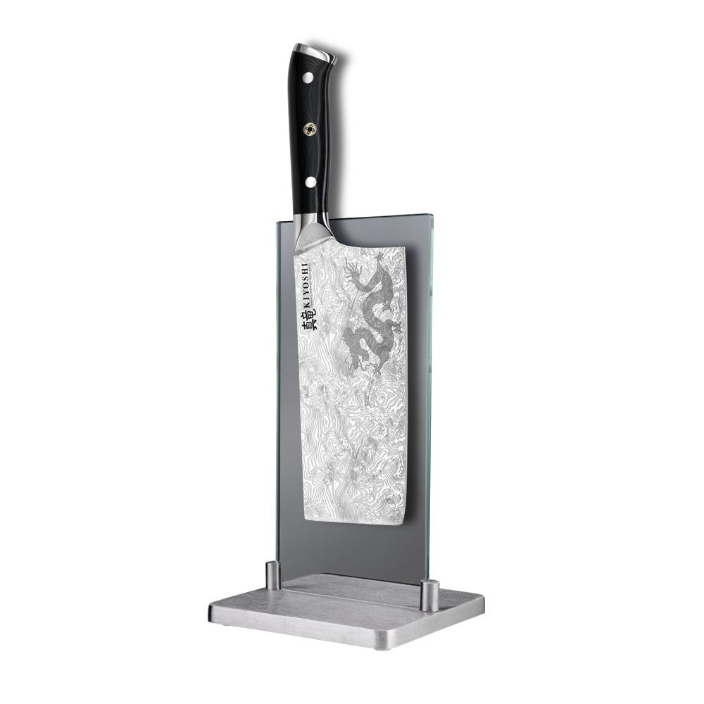 The Custom Chef Icon Magnetic Knife Block Stainless Steel