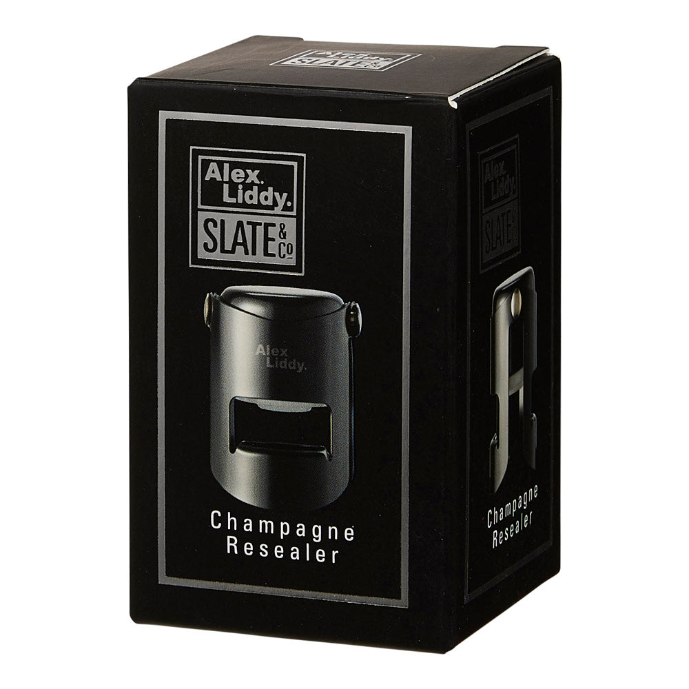 Alex Liddy Slate & Co Champagne Resealer Black