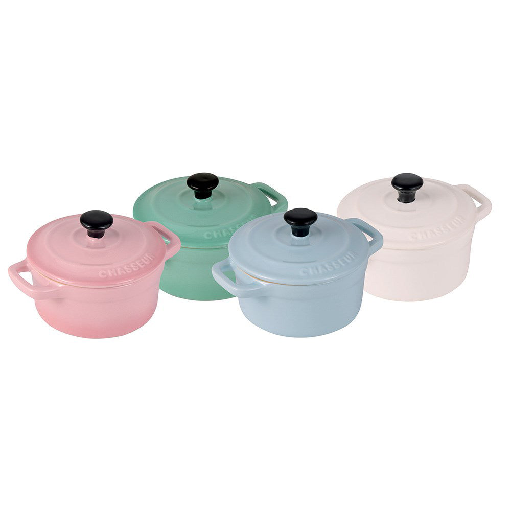 Chasseur Macaron Mini Cocotte Set of 4 Multicolour