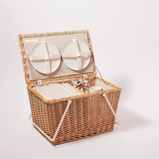 Sunnylife Large Picnic Cooler Basket Natural