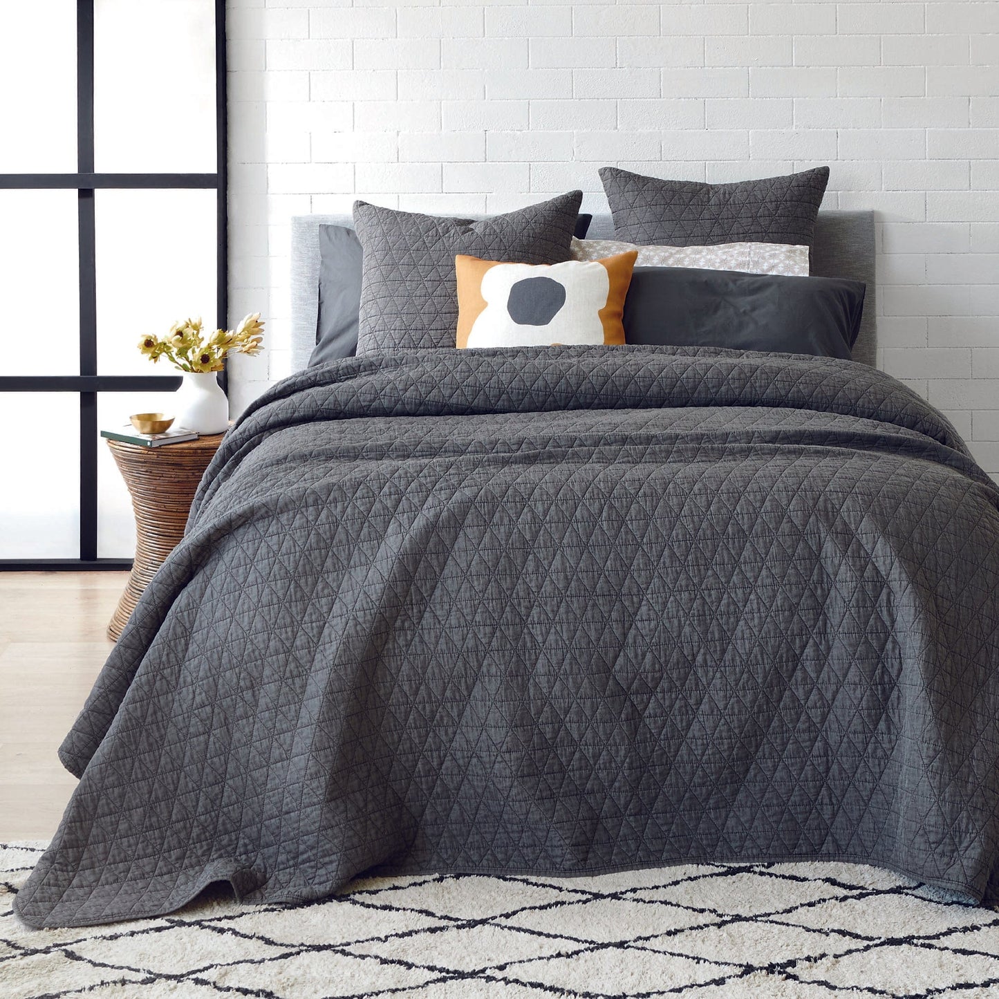 Alex Liddy Edit Triangle Quilted Coverlet