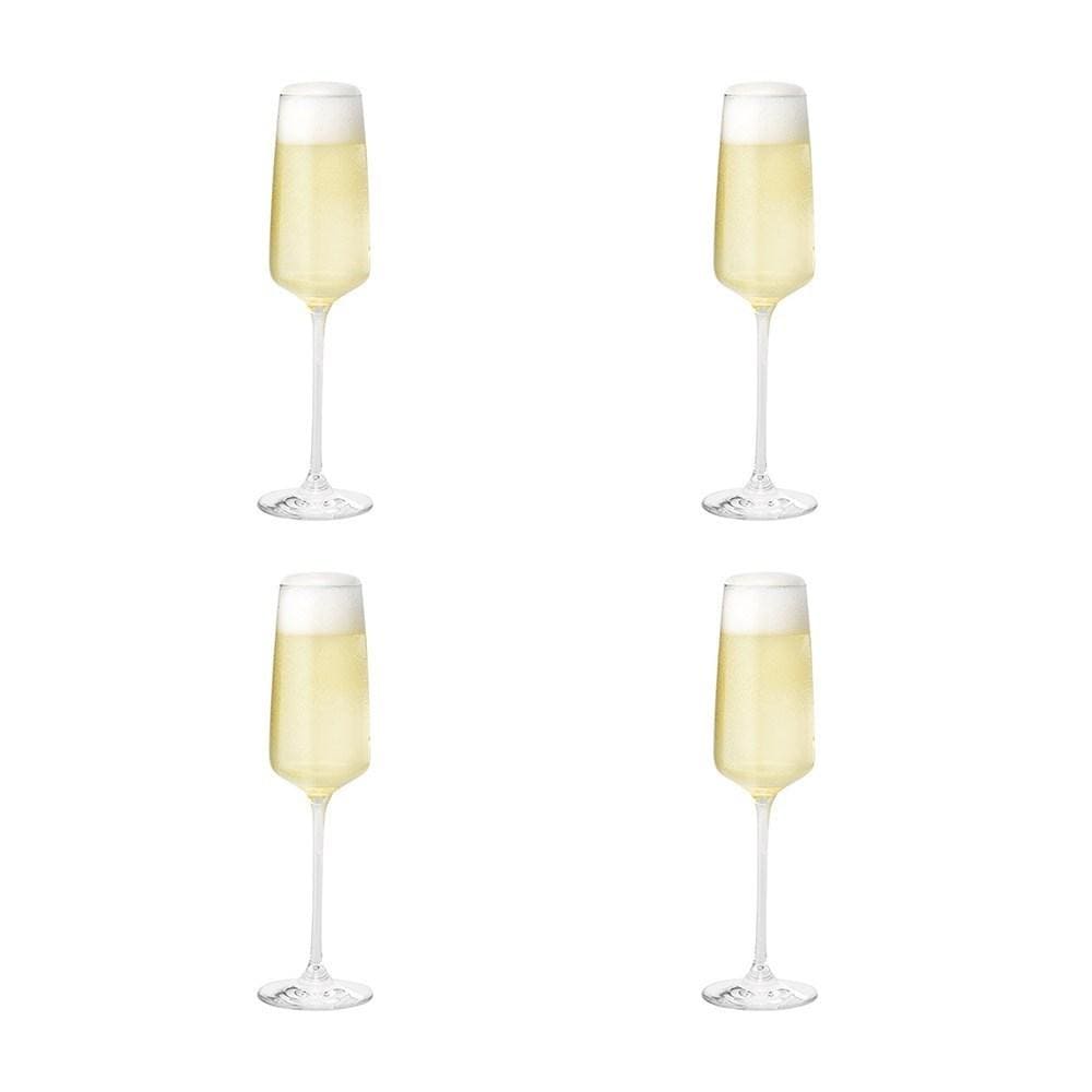 Alex Liddy Vina Limited 4 Piece Champagne Flute Set 250ml