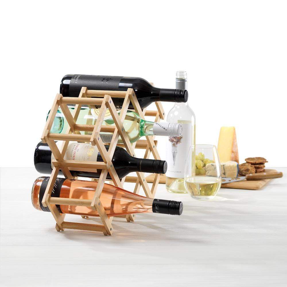 Ambrosia Karira Collapsible Bamboo Wine Rack