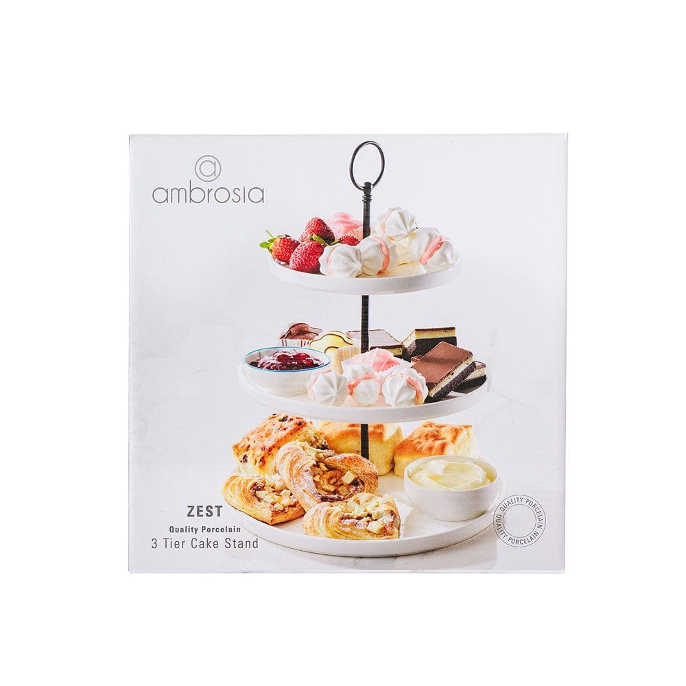 Ambrosia Zest 3 Tier Cake Stand