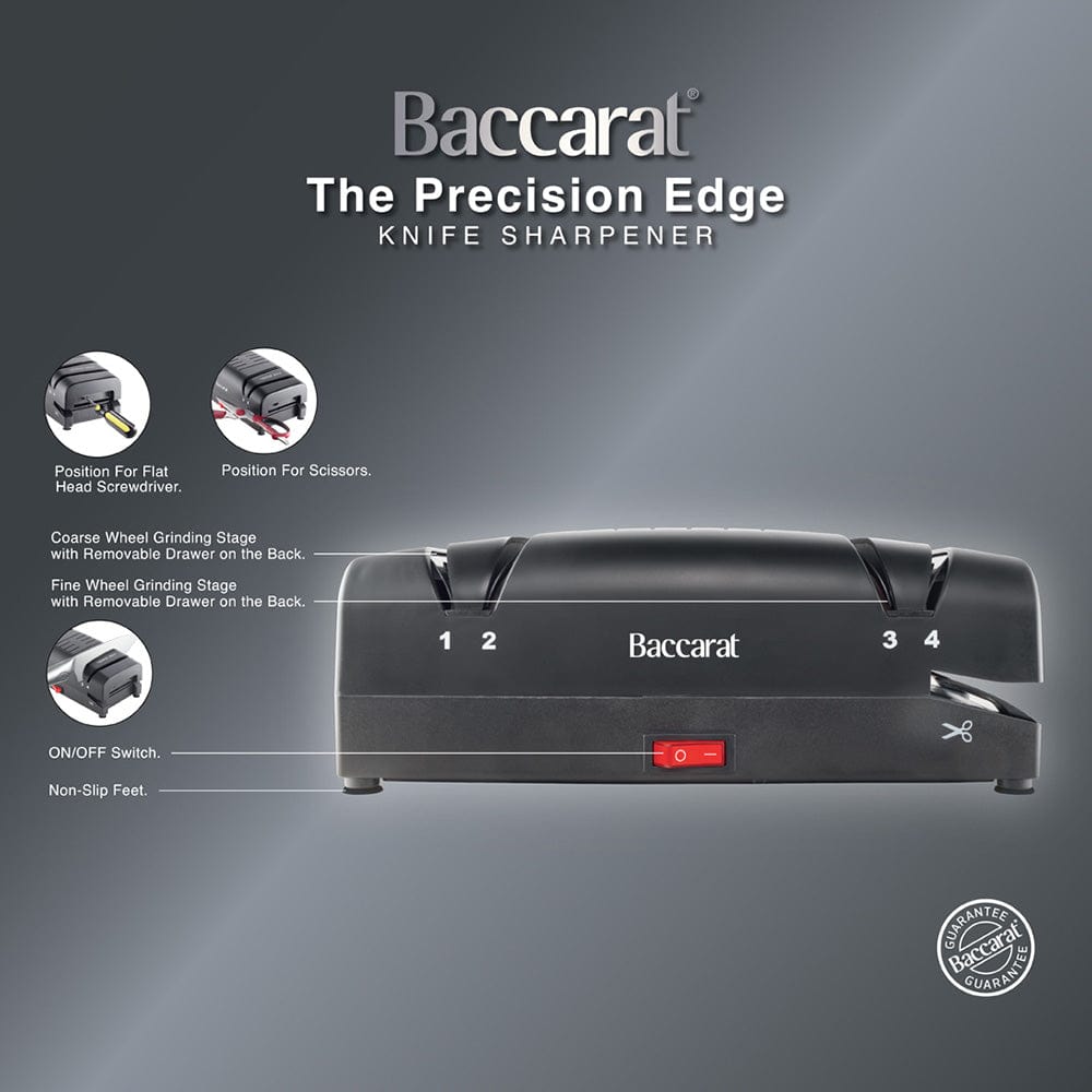 Baccarat The Precision Edge Electric Knife Sharpener Black