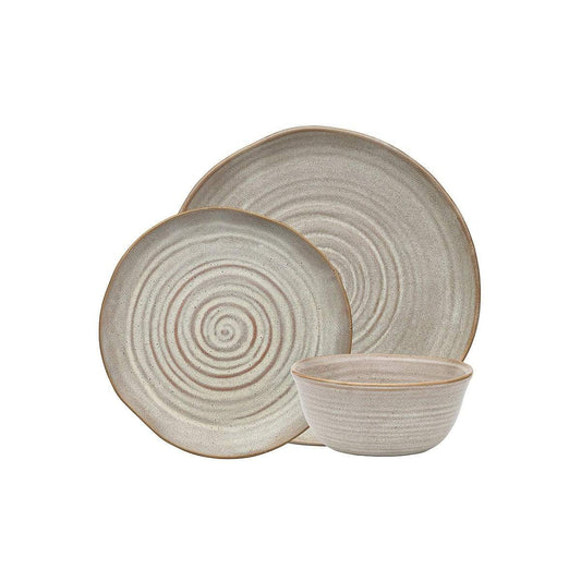 Ecology Ottawa Barley Stoneware Dinner Set 12 Piece Natural