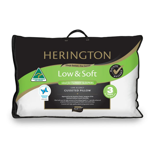 Herington Low Soft Pillow with Gusset