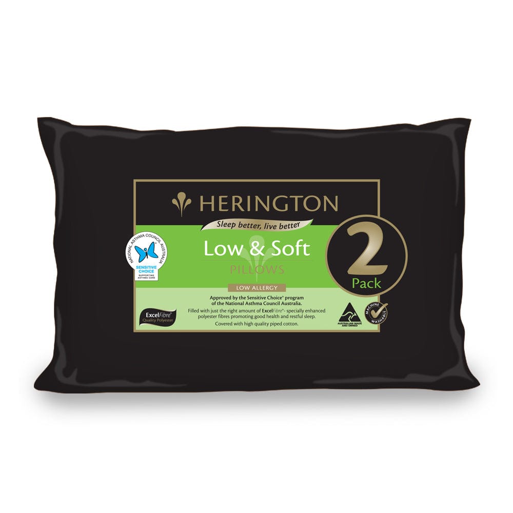 Herington Set of 2 Low Soft Pillows