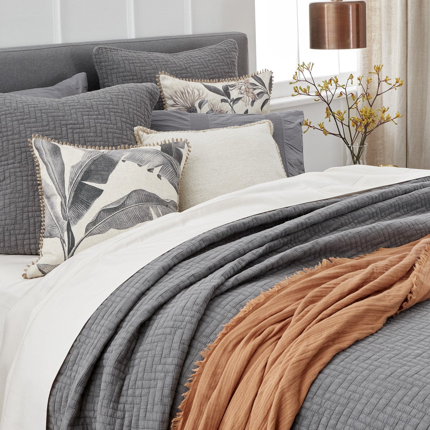 Home Beautiful Naya Coverlet Cinder