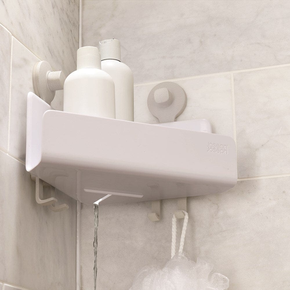 Joseph Joseph EasyStore Corner Shower Caddy 2 Pack White