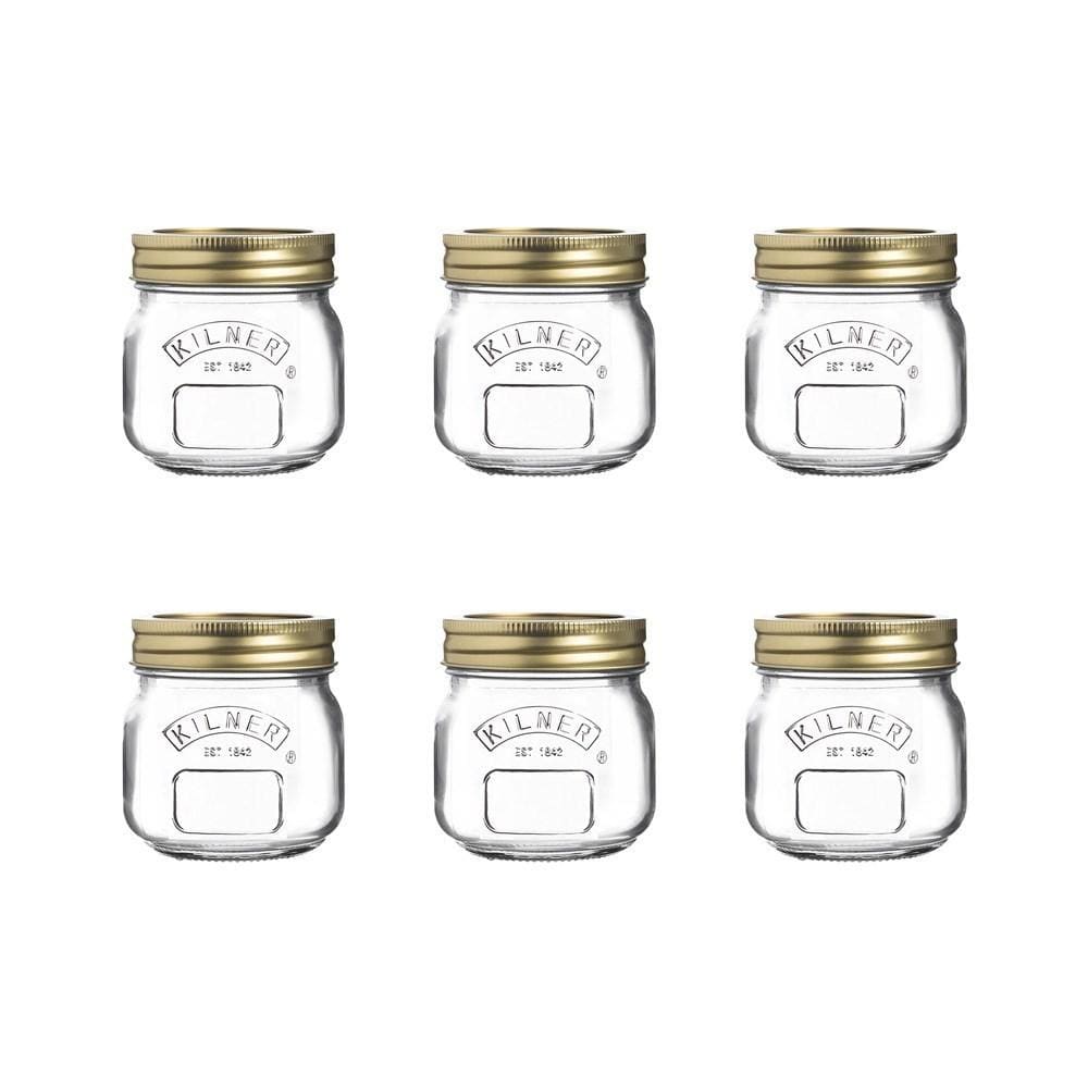 Kilner Genuine Preserve Glass Jar 250ml Set of 6