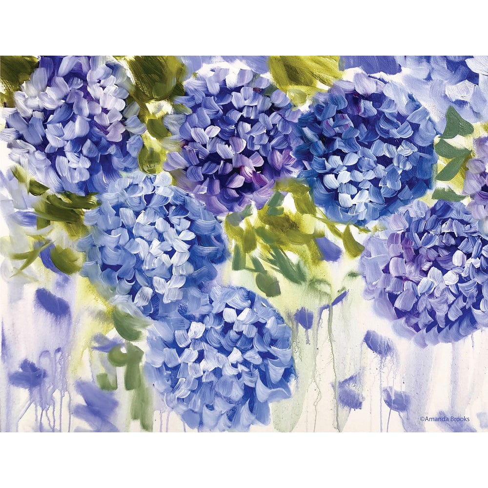 Lilli Rock Hydrangeas Set of 4 Hardback Placemats – House