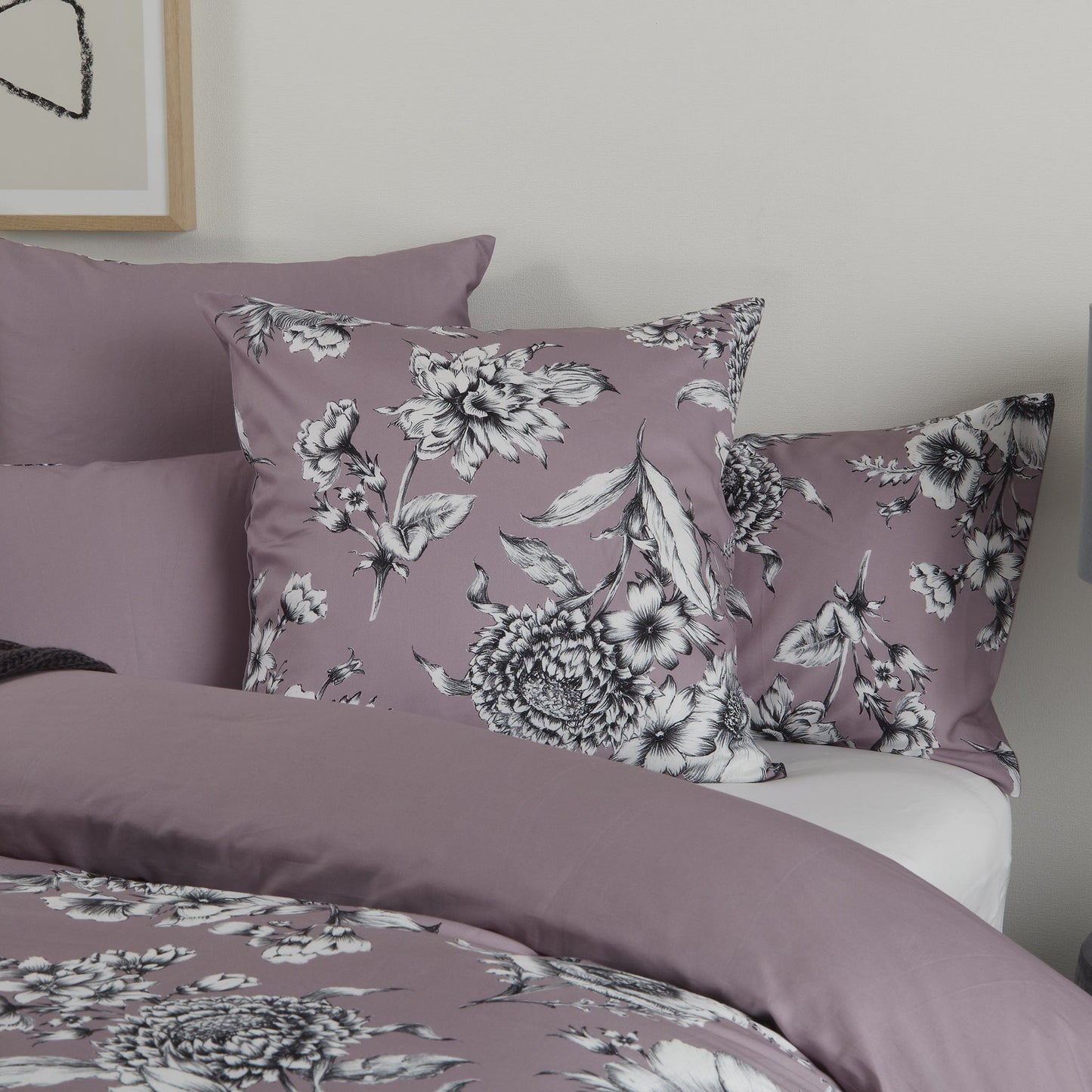 MyHouse Lucia Mauve European Pillowcase